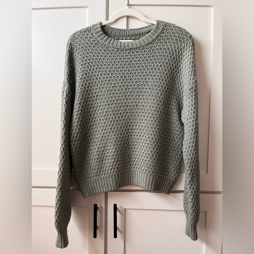 Green Abercrombie and Fitch sweater!
